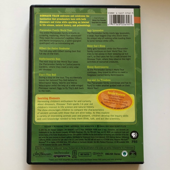 Jim Henson: Dinosaur Train DVD - Picture 6 of 7